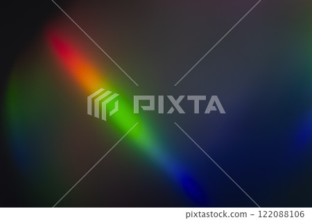 Multicolored defocused lights on a dark background. Abstract background 122088106