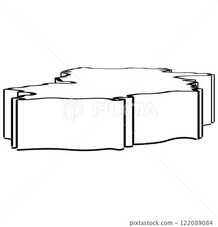 Nara prefecture _ isometric illustration _02 122089084