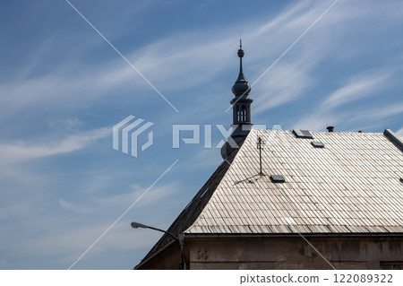 Roof and a tower, Zabreh, Czech republic Roof and a tower, Zabreh, Czech republic 122089322
