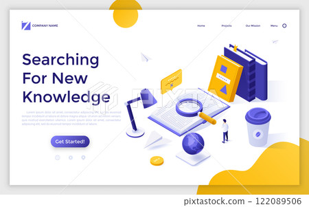 Modern Isometric Vector Illustration Modern Isometric Vector Illustration 122089506