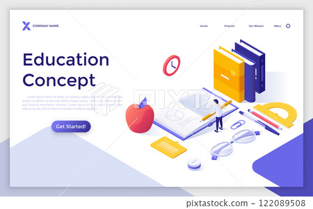 Modern Isometric Vector Illustration 122089508
