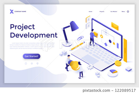 Modern Isometric Vector Illustration 122089517