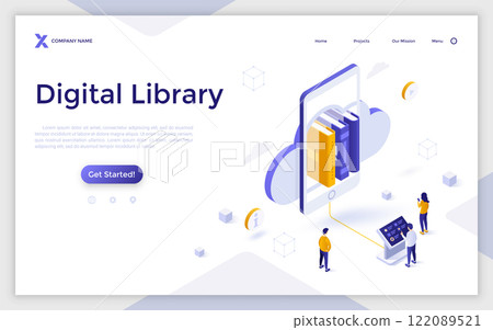 Modern Isometric Vector Illustration 122089521