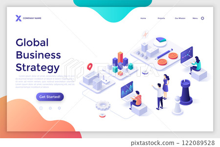 Modern Isometric Vector Illustration 122089528
