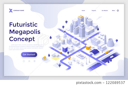 Modern Isometric Vector Illustration 122089537