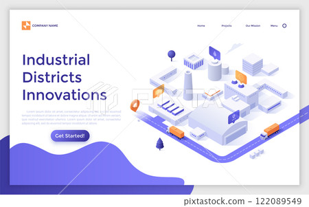Modern Isometric Vector Illustration 122089549