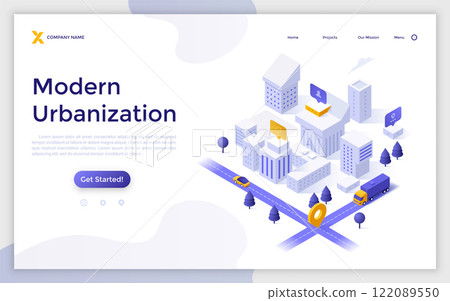 Modern Isometric Vector Illustration 122089550