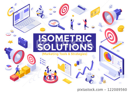 Modern Isometric Vector Illustration 122089560