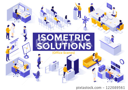Modern Isometric Vector Illustration 122089561