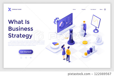 Modern Isometric Vector Illustration 122089567