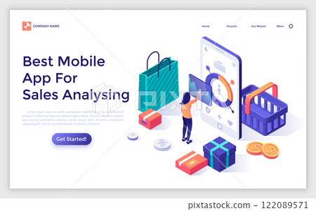 Modern Isometric Vector Illustration Modern Isometric Vector Illustration 122089571