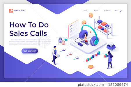 Modern Isometric Vector Illustration 122089574