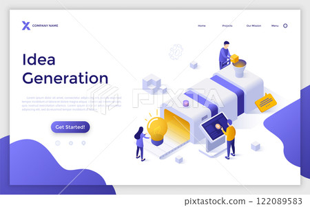 Modern Isometric Vector Illustration 122089583