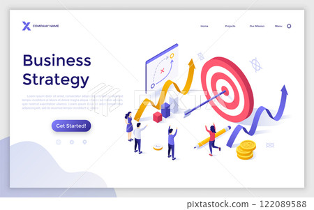 Modern Isometric Vector Illustration Modern Isometric Vector Illustration 122089588