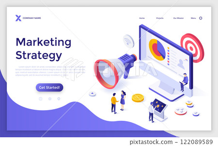 Modern Isometric Vector Illustration Modern Isometric Vector Illustration 122089589