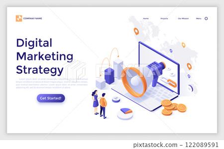 Modern Isometric Vector Illustration 122089591
