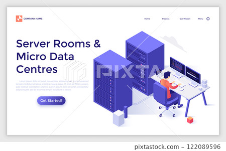 Modern Isometric Vector Illustration 122089596