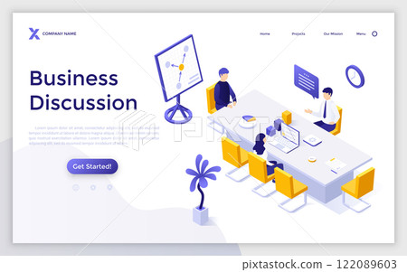 Modern Isometric Vector Illustration 122089603