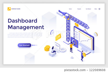 Modern Isometric Vector Illustration 122089608