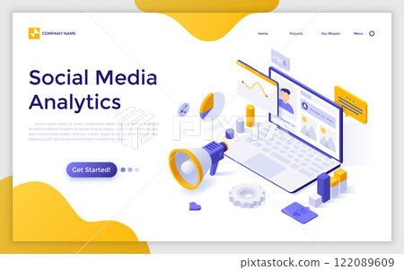 Modern Isometric Vector Illustration Modern Isometric Vector Illustration 122089609
