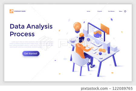 Modern Isometric Vector Illustration 122089765
