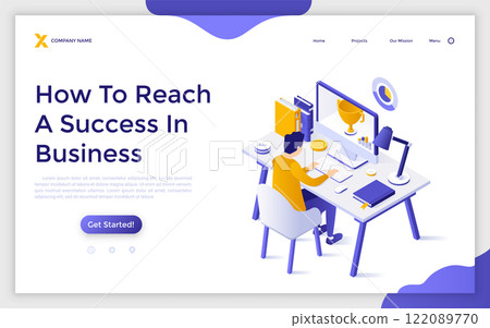 Modern Isometric Vector Illustration Modern Isometric Vector Illustration 122089770