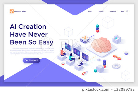 Modern Isometric Vector Illustration 122089782