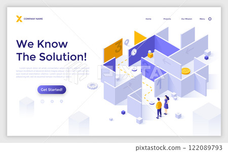 Modern Isometric Vector Illustration 122089793