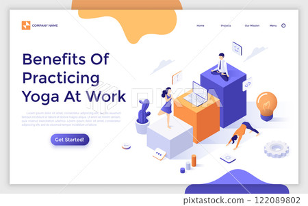 Modern Isometric Vector Illustration Modern Isometric Vector Illustration 122089802