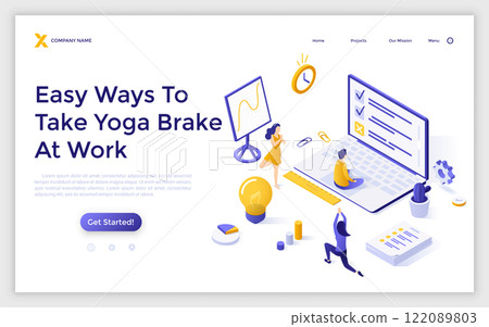 Modern Isometric Vector Illustration 122089803