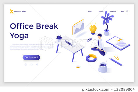 Modern Isometric Vector Illustration Modern Isometric Vector Illustration 122089804