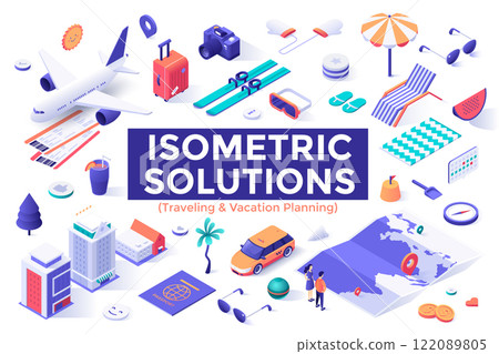 Modern Isometric Vector Illustration - Stock Illustration [122089805 ...