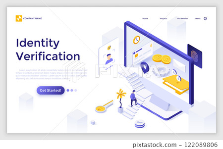 Modern Isometric Vector Illustration 122089806