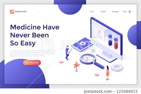 Modern Isometric Vector Illustration 122089815