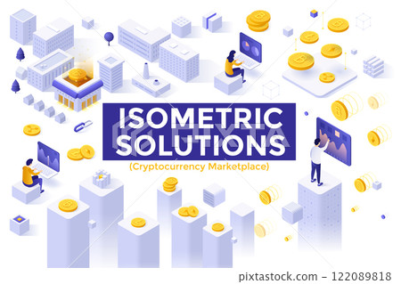 Modern Isometric Vector Illustration 122089818