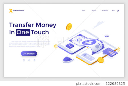 Modern Isometric Vector Illustration Modern Isometric Vector Illustration 122089825