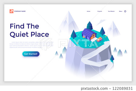 Modern Isometric Vector Illustration Modern Isometric Vector Illustration 122089831