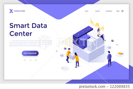 Modern Isometric Vector Illustration 122089835