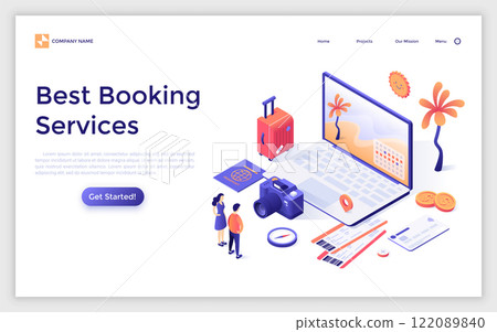 Modern Isometric Vector Illustration 122089840