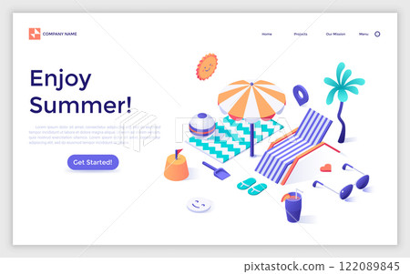 Modern Isometric Vector Illustration 122089845