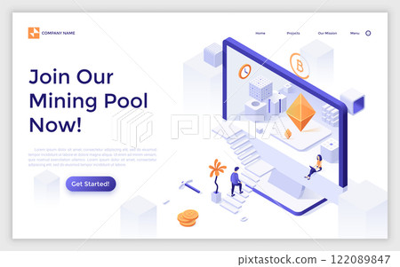 Modern Isometric Vector Illustration 122089847