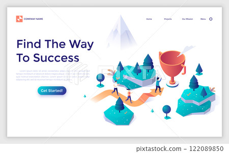 Modern Isometric Vector Illustration Modern Isometric Vector Illustration 122089850