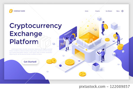 Modern Isometric Vector Illustration Modern Isometric Vector Illustration 122089857