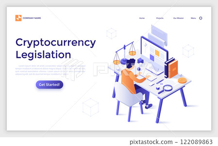 Modern Isometric Vector Illustration 122089863