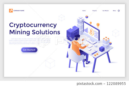 Modern Isometric Vector Illustration 122089955