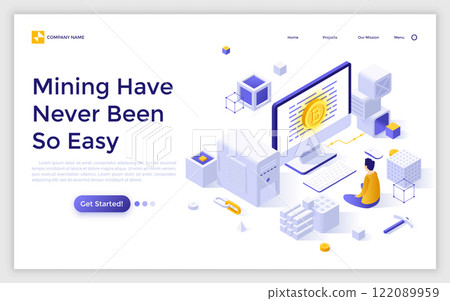 Modern Isometric Vector Illustration 122089959