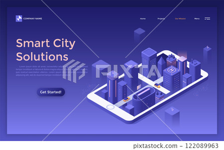 Modern Isometric Vector Illustration 122089963