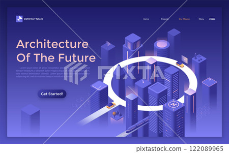 Modern Isometric Vector Illustration 122089965