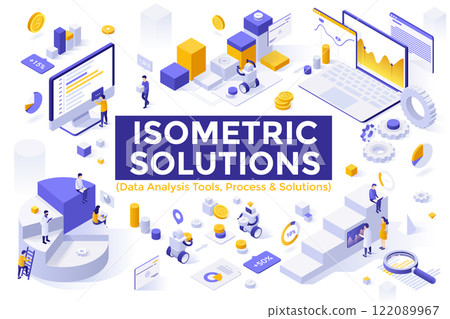 Modern Isometric Vector Illustration Modern Isometric Vector Illustration 122089967