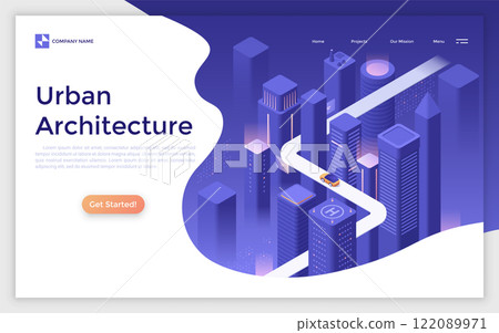 Modern Isometric Vector Illustration 122089971